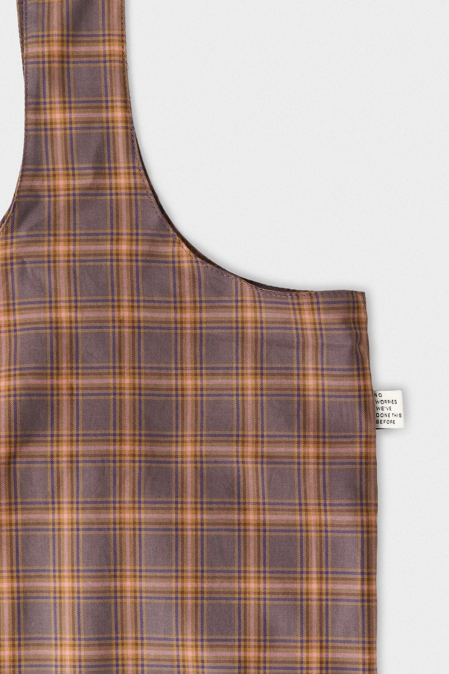 Thika Mesh Bag Brown Madras Check