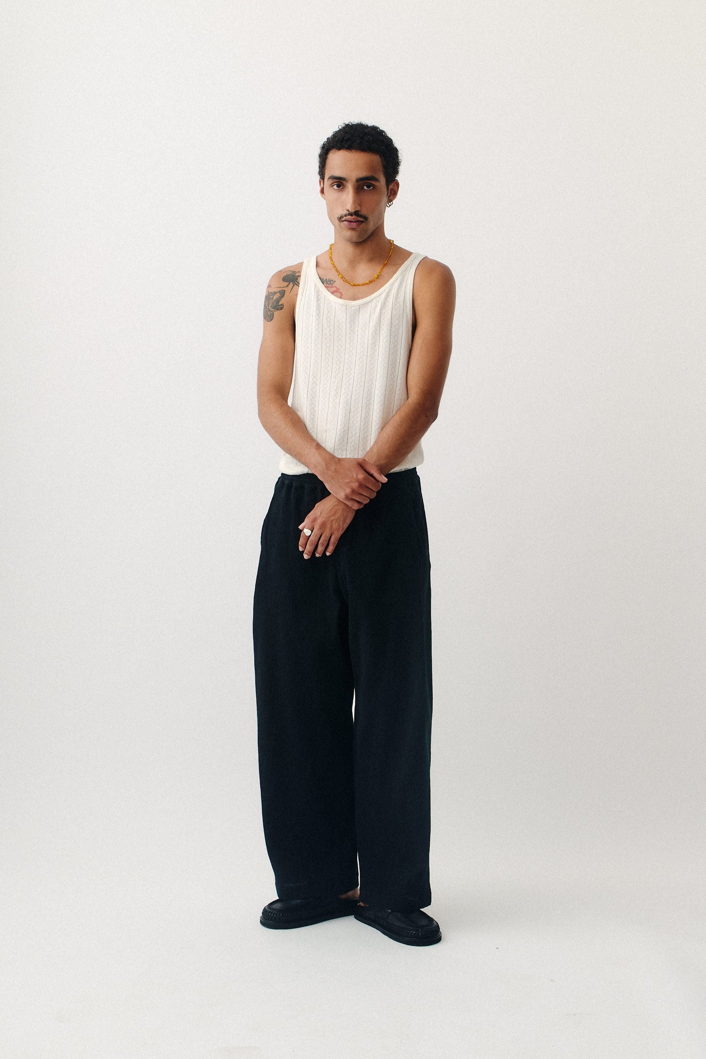 Wewa Wide Trousers Onyx Crincle