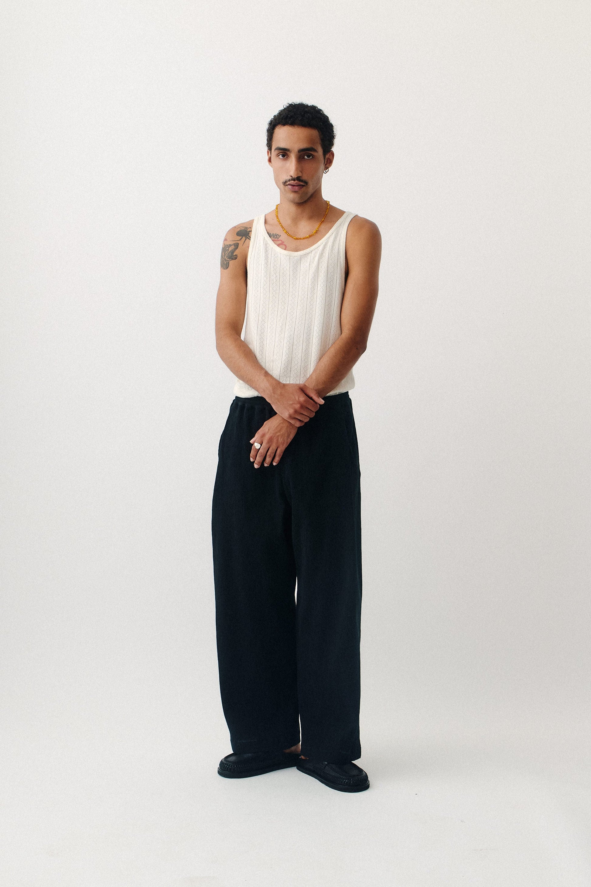 Wewa Wide Trousers Onyx Crincle