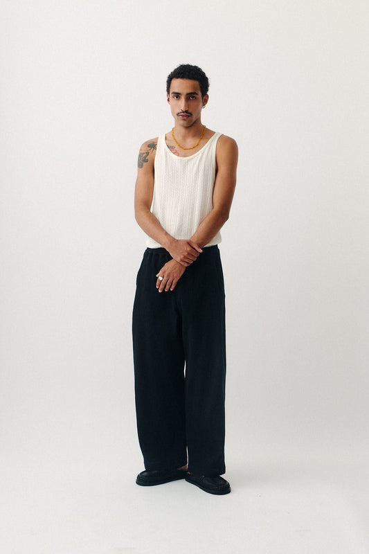 Wewa Wide Trousers Onyx Crincle