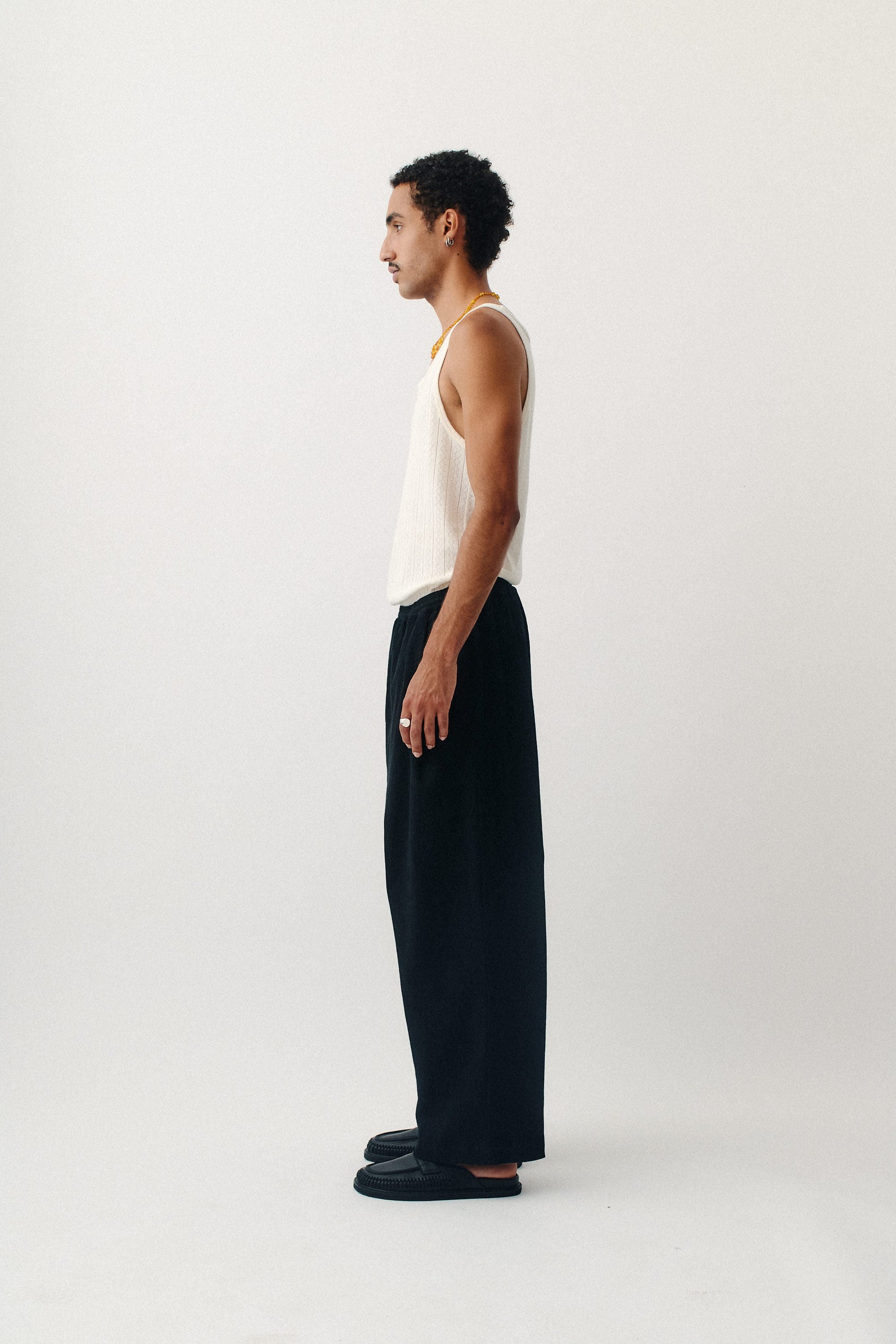 Wewa Wide Trousers Onyx Crincle