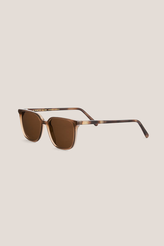 Unisex accessories sunglasses, brown acetate frame with Carl Zeiss lenses, handmade in Germany.