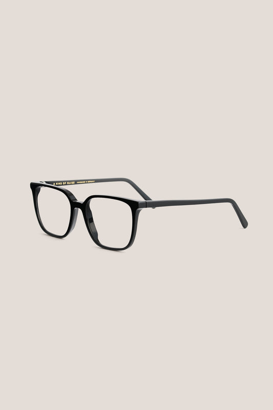 Unisex accessories eyewear, black acetate MARSEILLE frame with clear Carl Zeiss lenses.