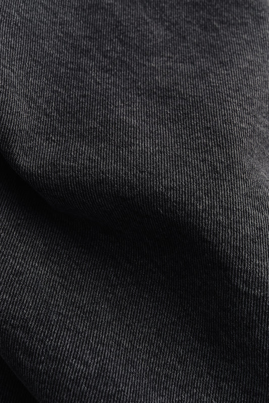 Women's pants, long-pants, organic cotton denim, stone washed, dark grey.