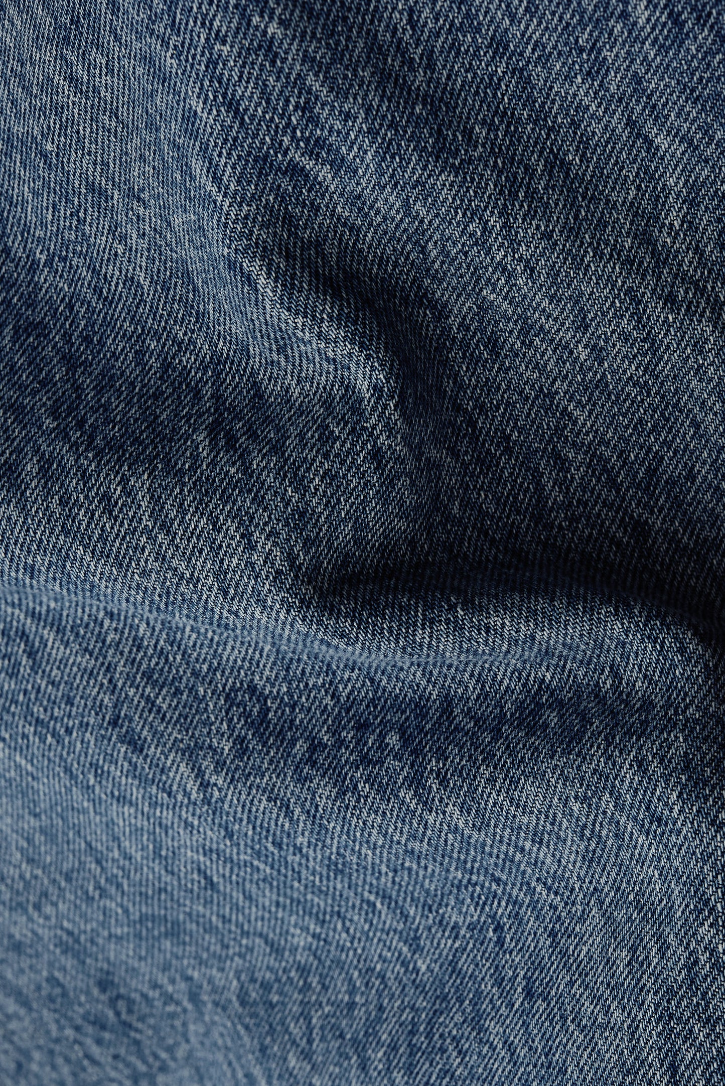 Women's long-pants, cotton mix denim, stone washed, blue.