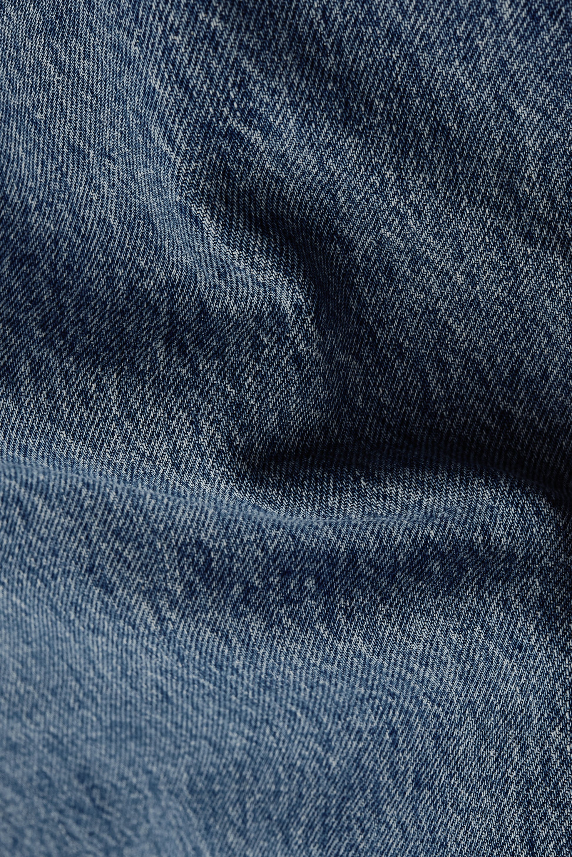 Women's long-pants, cotton mix denim, stone washed, blue.
