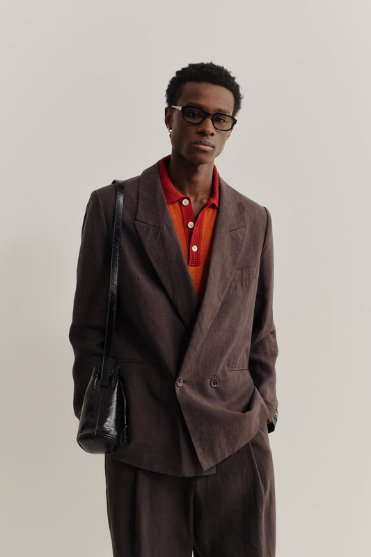 RELAXED DOUBLE BUTTONED BLAZER