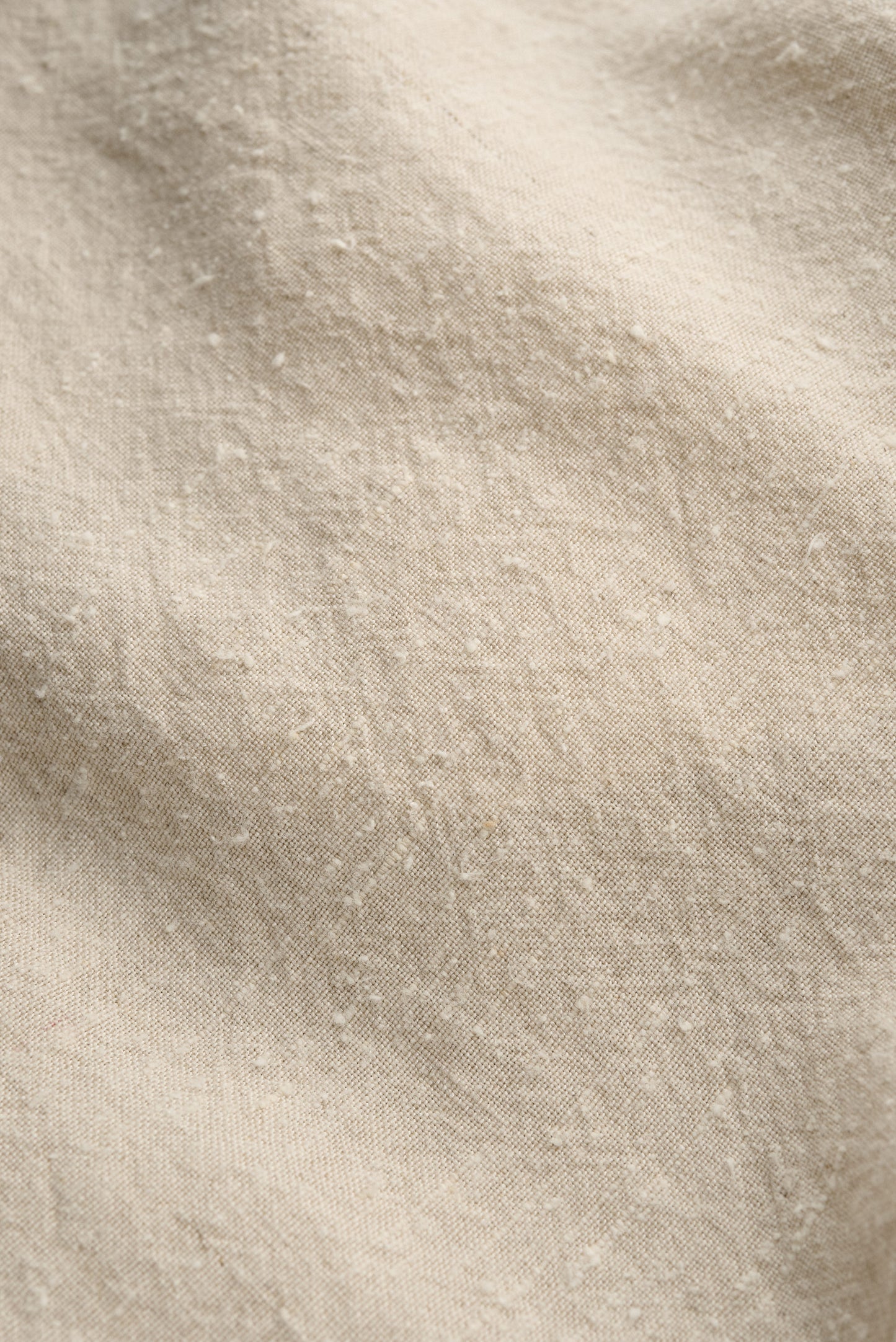 Men's pants, long-pants, linen-silk blend, naturally textured, undyed beige.