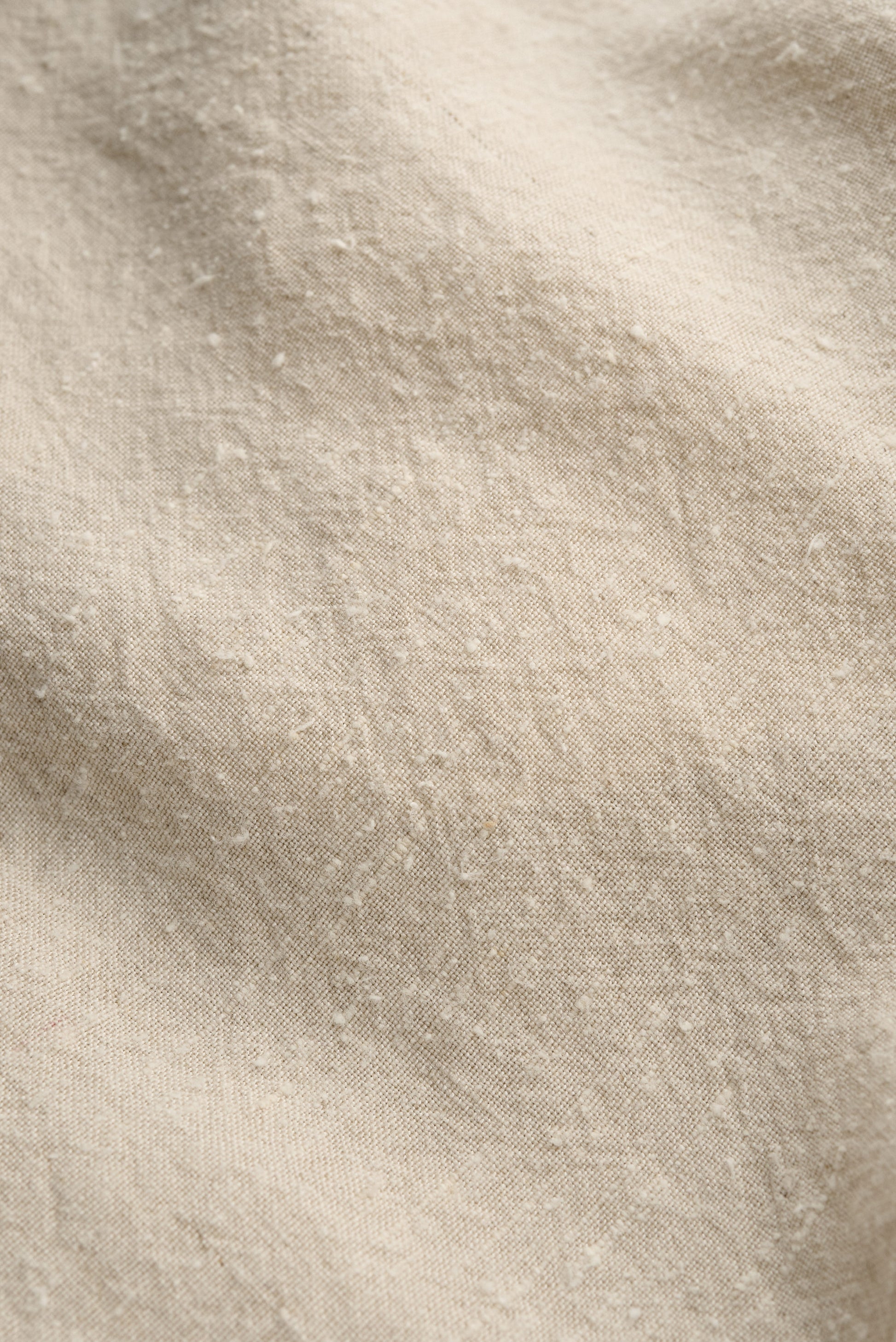 Men's pants, long-pants, linen-silk blend, naturally textured, undyed beige.