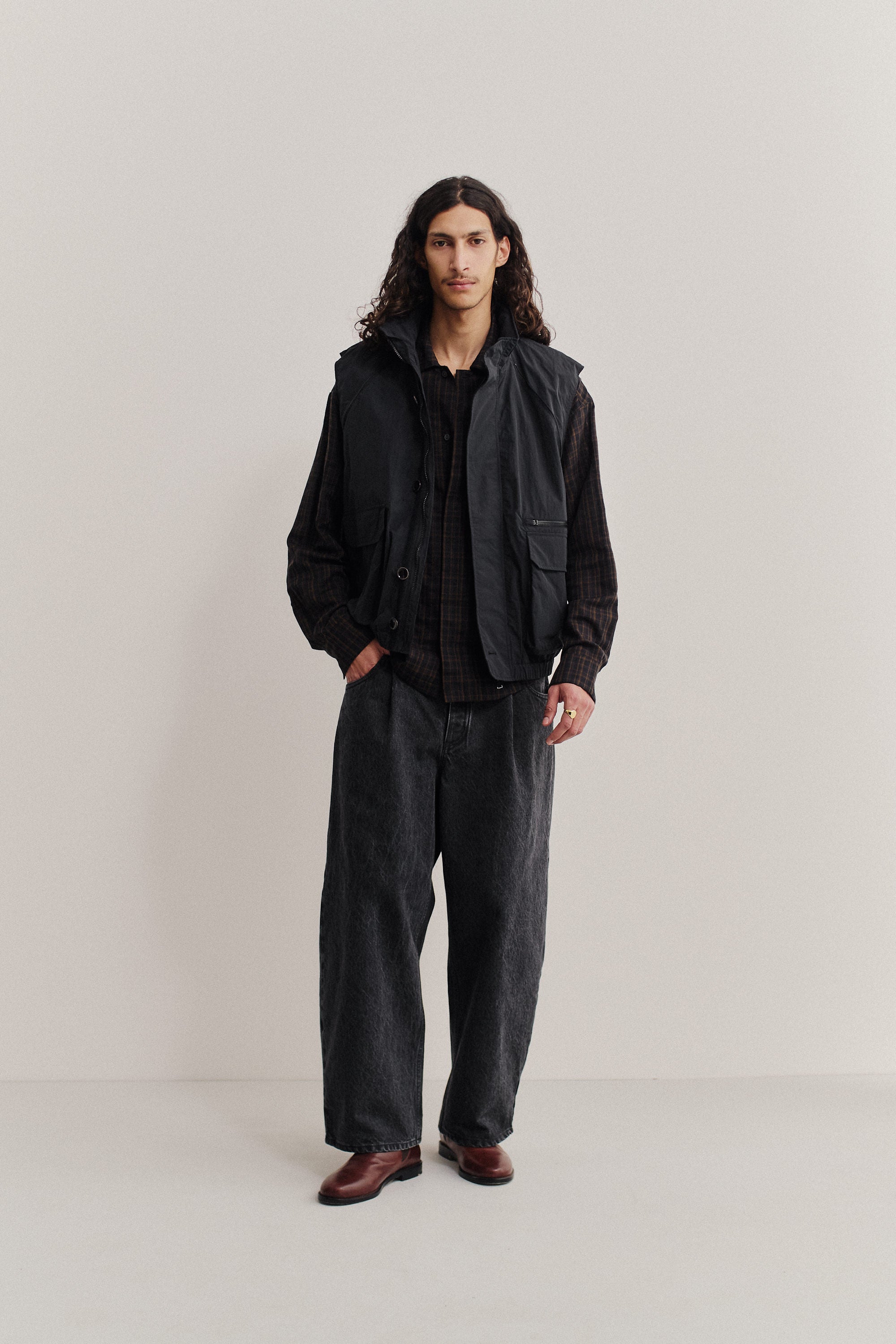 ジャケット・アウター rofa Germany Black Elephant Skin Zambezi Fisher Jacket | A KIND OF GUISE