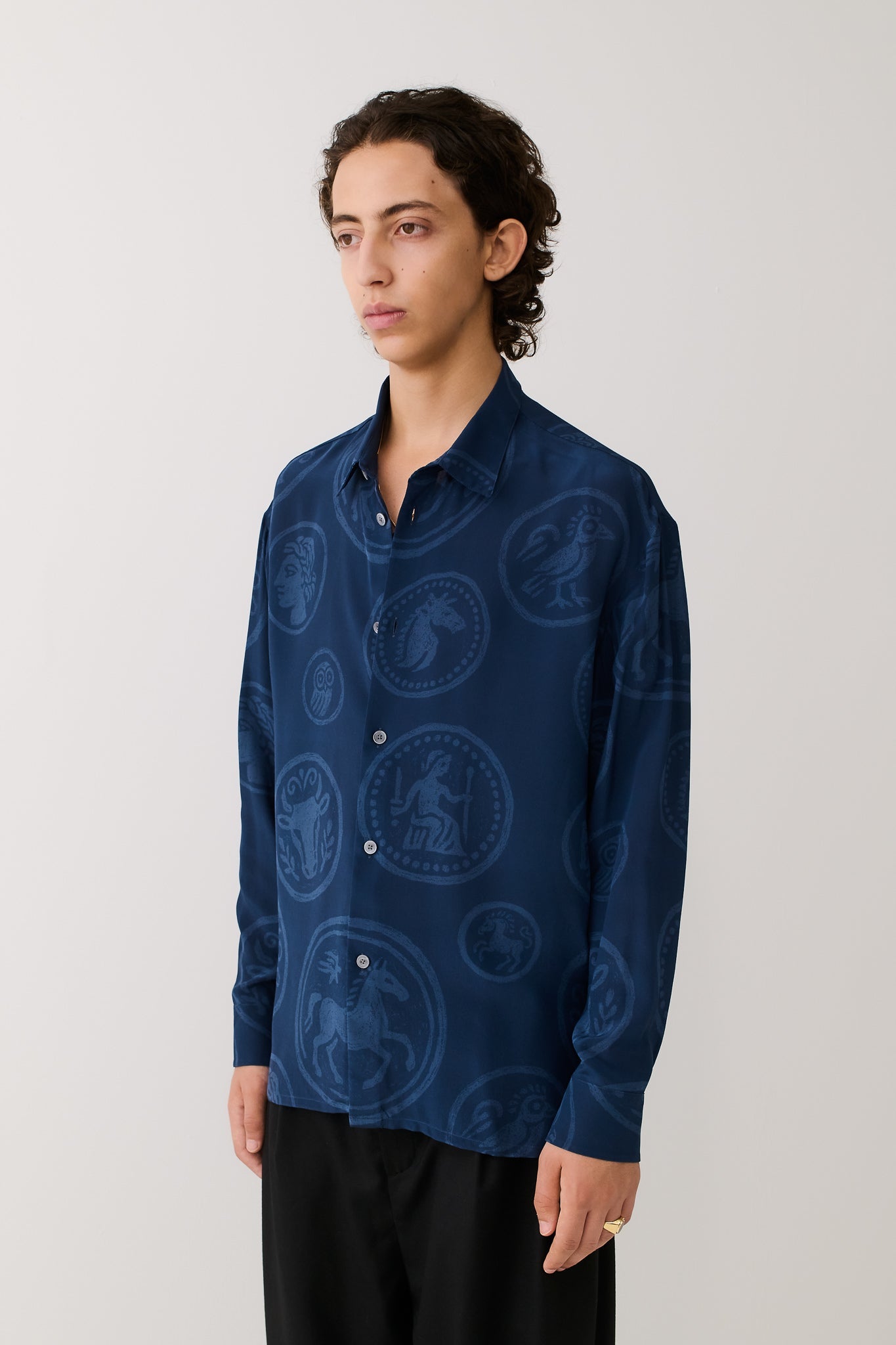 Derbin Shirt Blue Coins