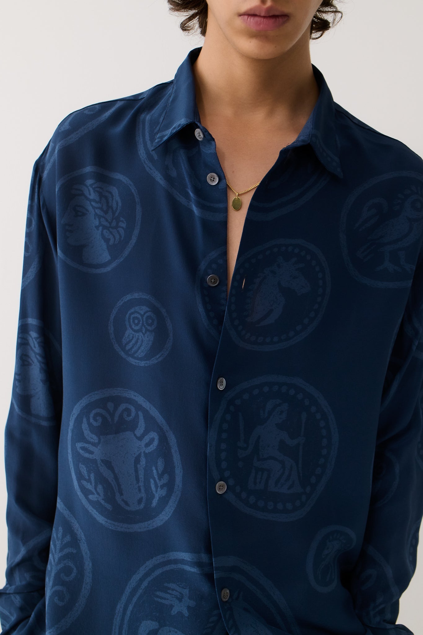 Derbin Shirt Blue Coins