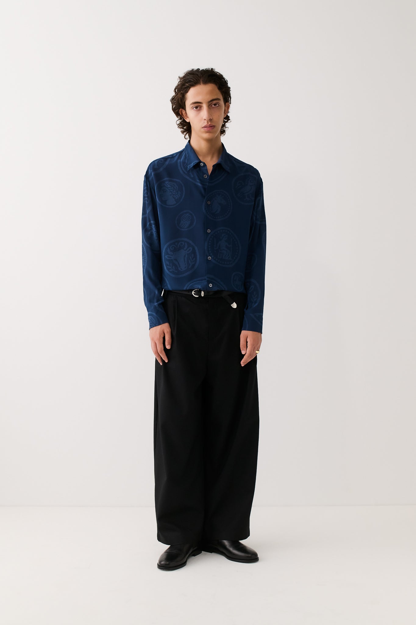 Derbin Shirt Blue Coins