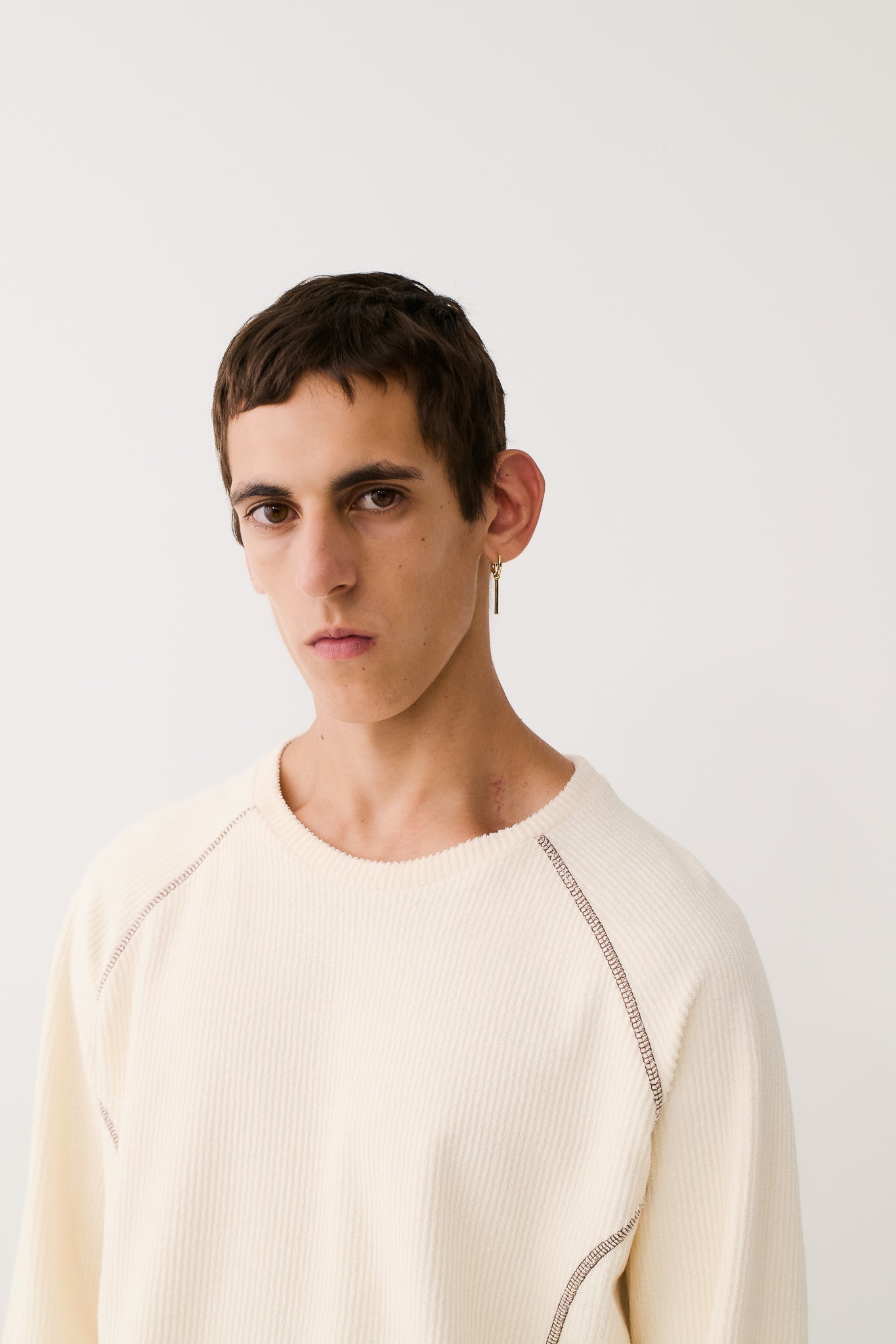 Fiscal Long Sleeve Linen White