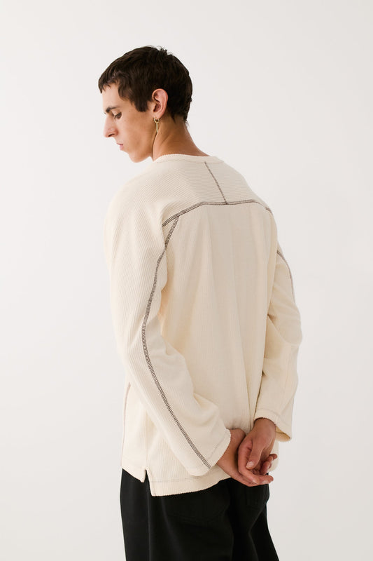 Fiscal Long Sleeve Linen White