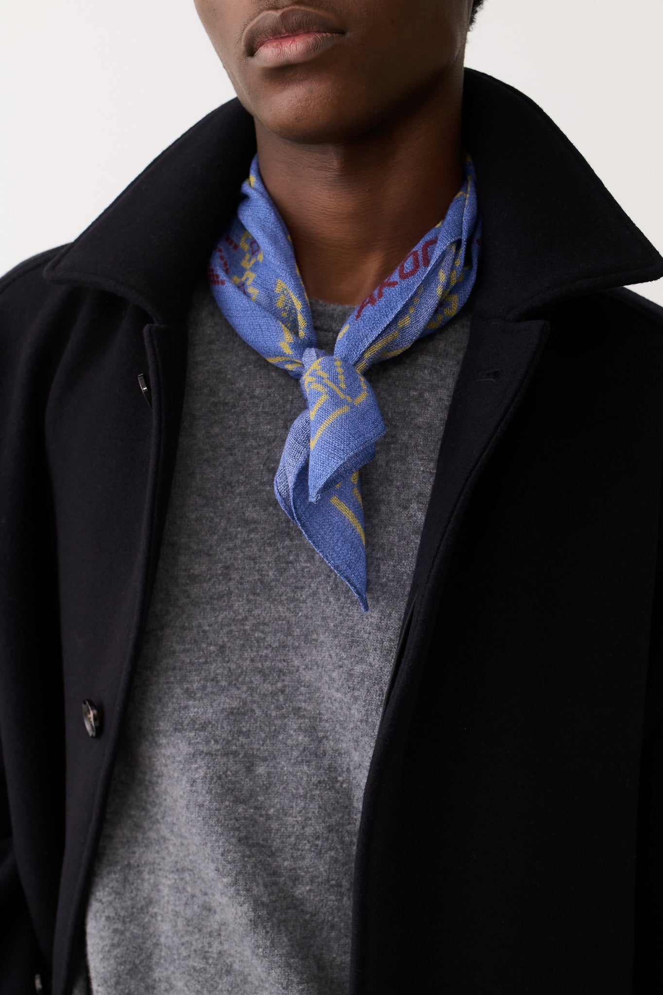 Luz Wool Bandana Dove Foliage