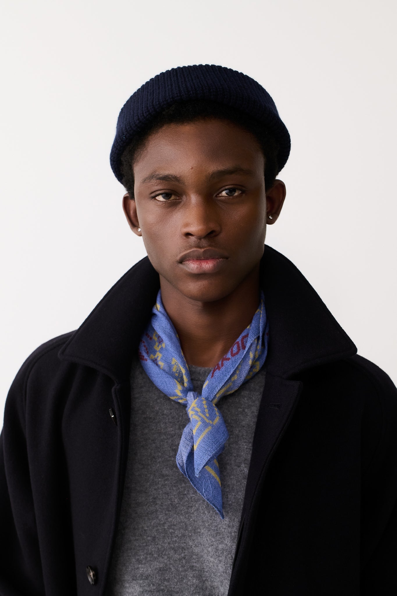 Luz Wool Bandana Dove Foliage