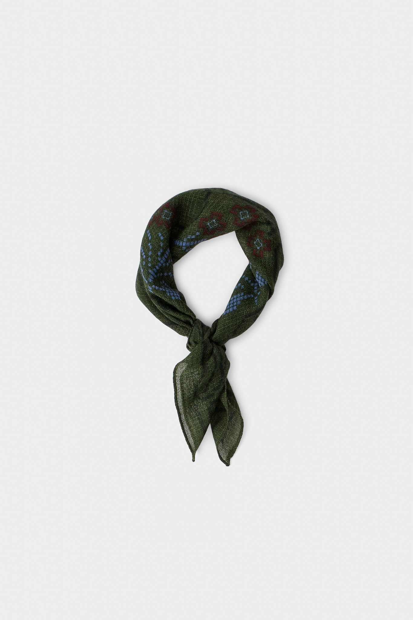 Luz Wool Bandana Verdure Foliage
