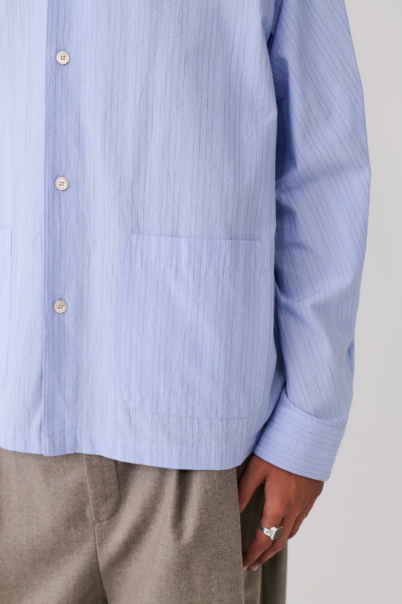 Songino Shirt Sky Blue Stripe