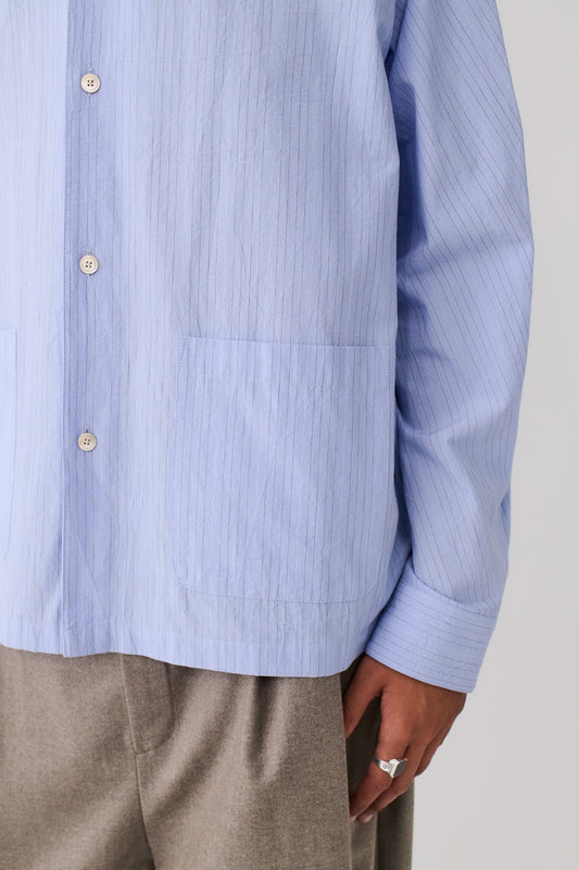 Songino Shirt Sky Blue Stripe