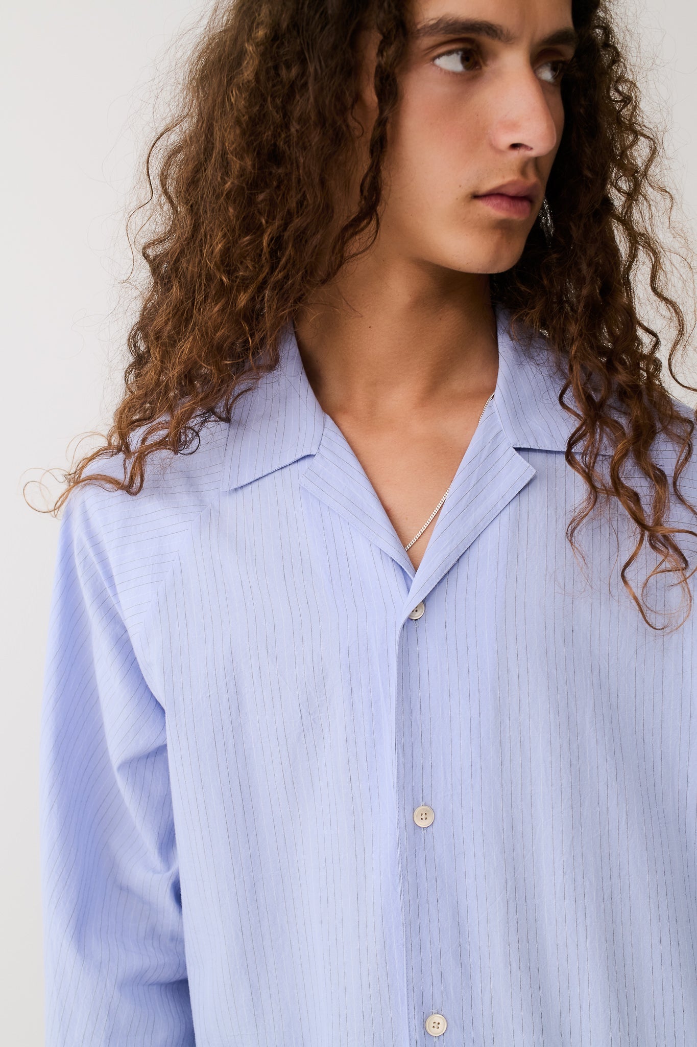 Songino Shirt Sky Blue Stripe
