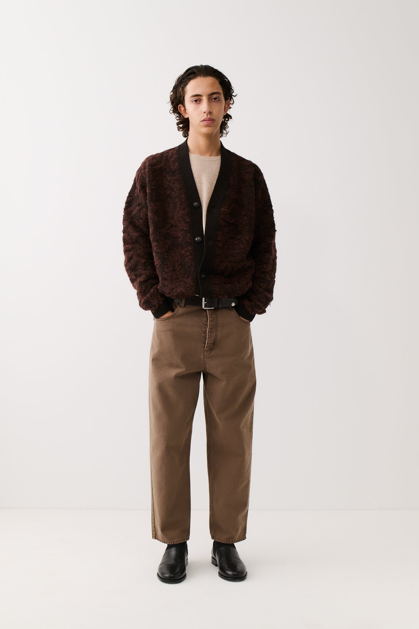 Terek Jeans Washed Brown Twill