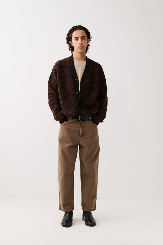 Terek Jeans Washed Brown Twill