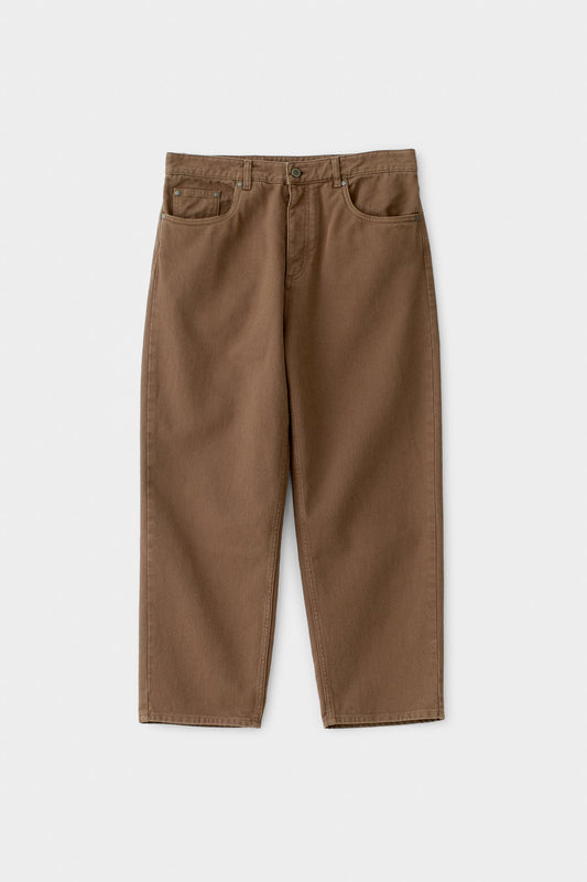 Terek Jeans Washed Brown Twill