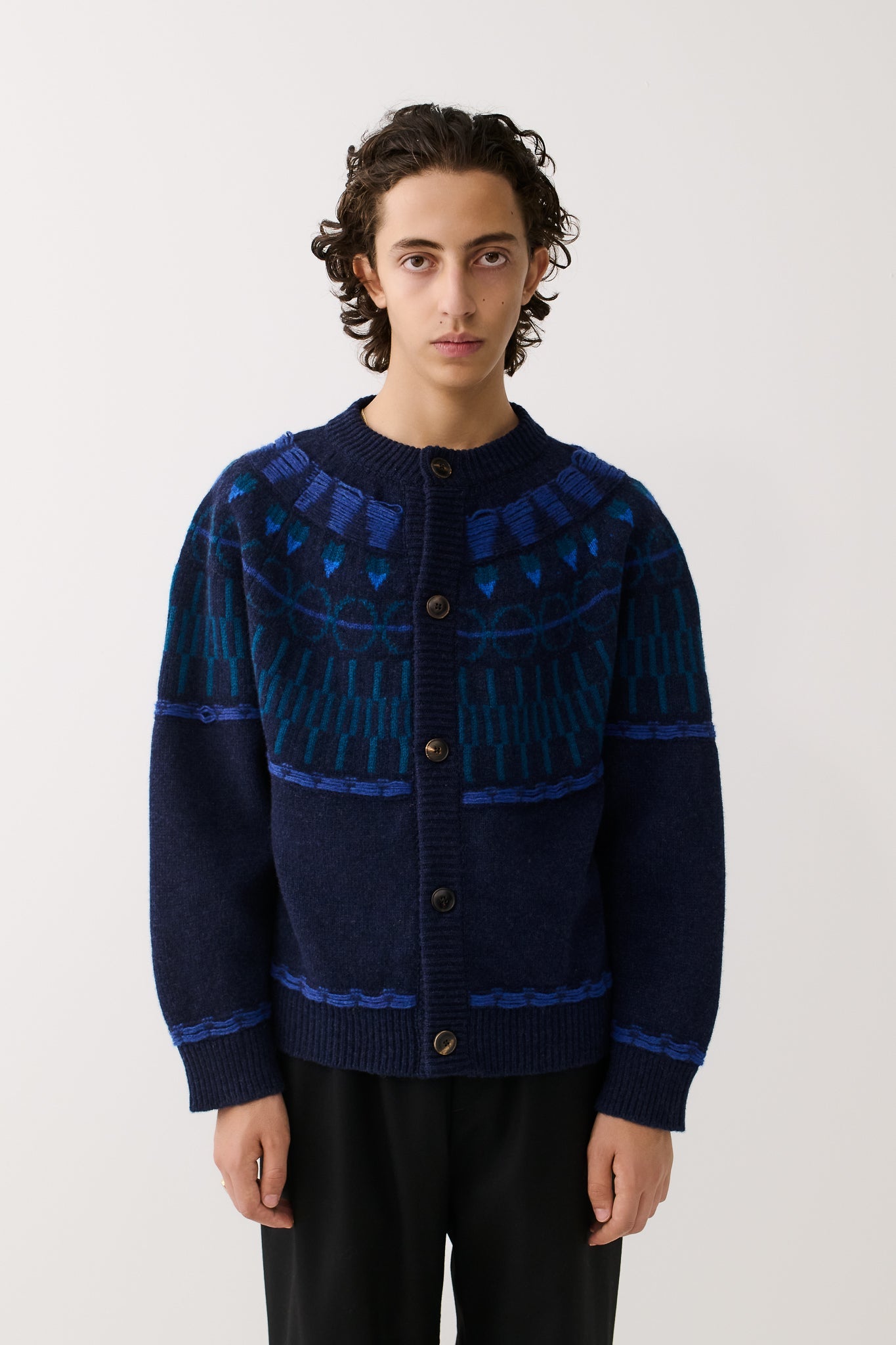 Zatoya Knit Cardigan Midnight Crumble