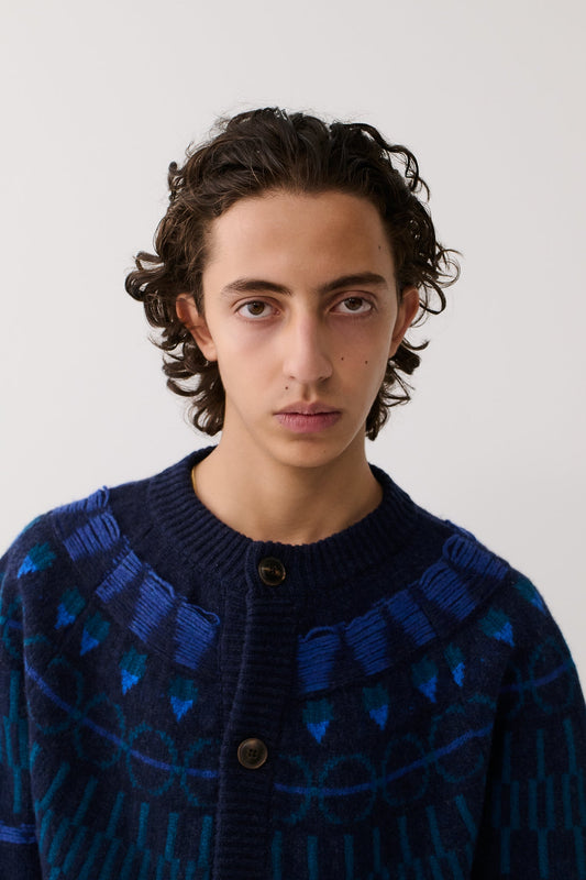 Zatoya Knit Cardigan Midnight Crumble