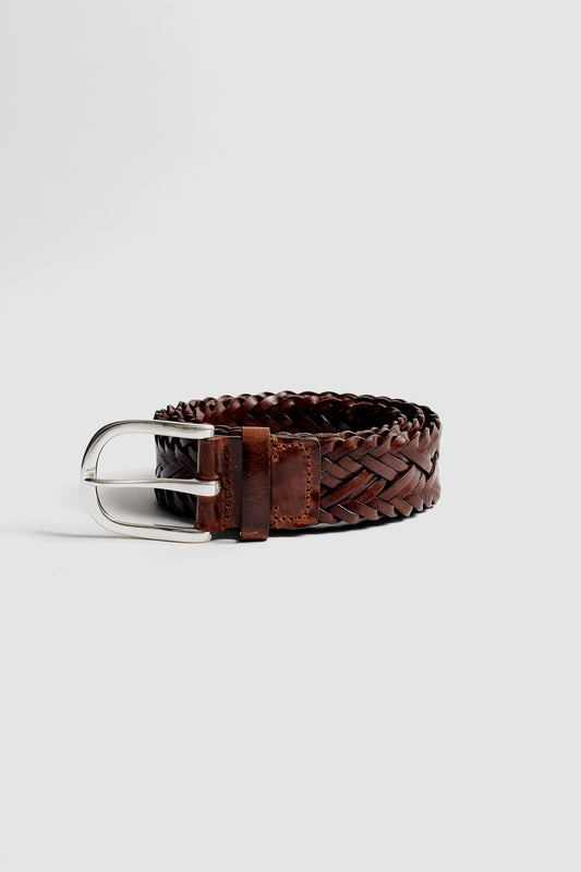 BRAIDED LEATHER BELT