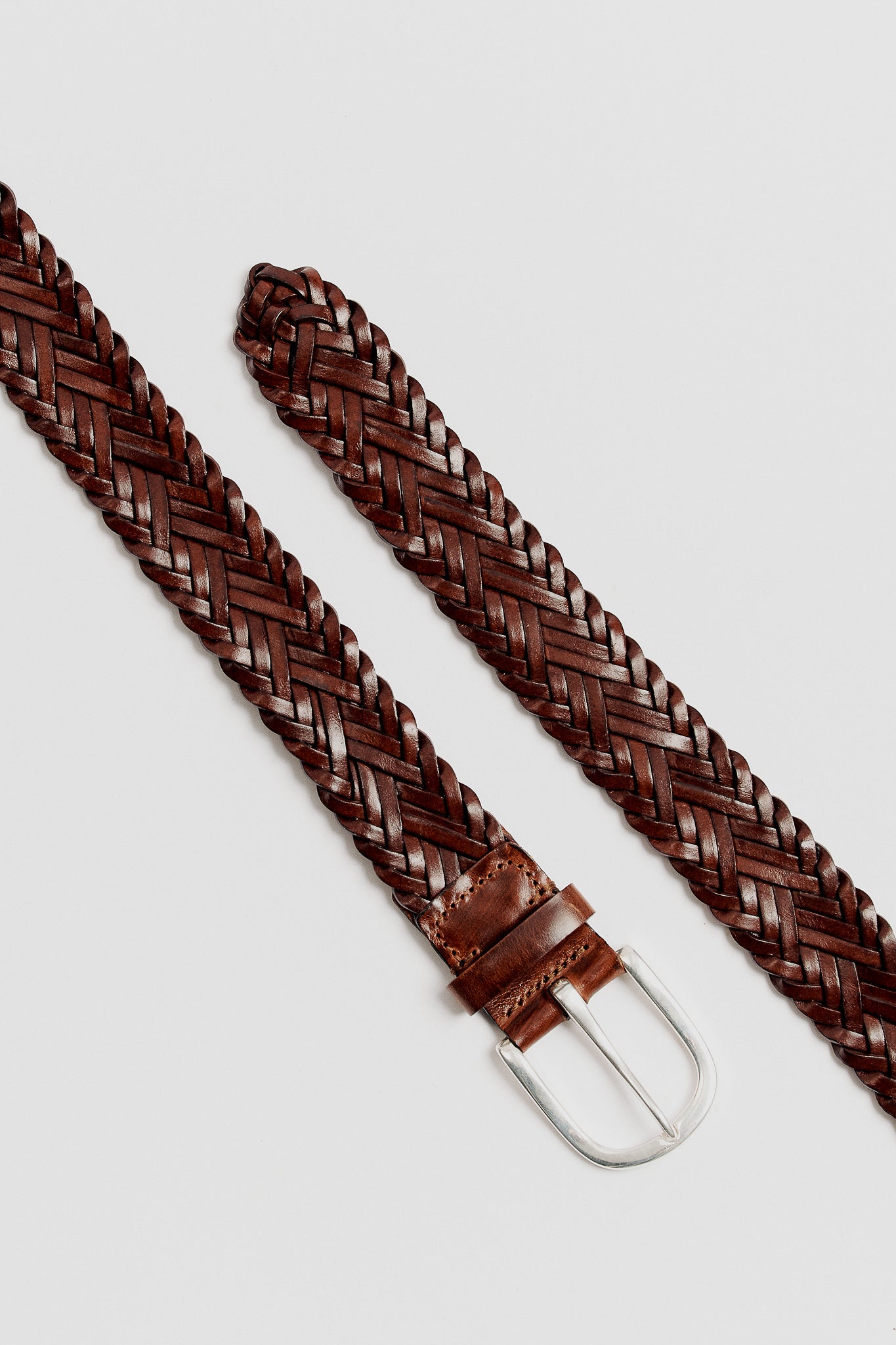 BRAIDED LEATHER BELT