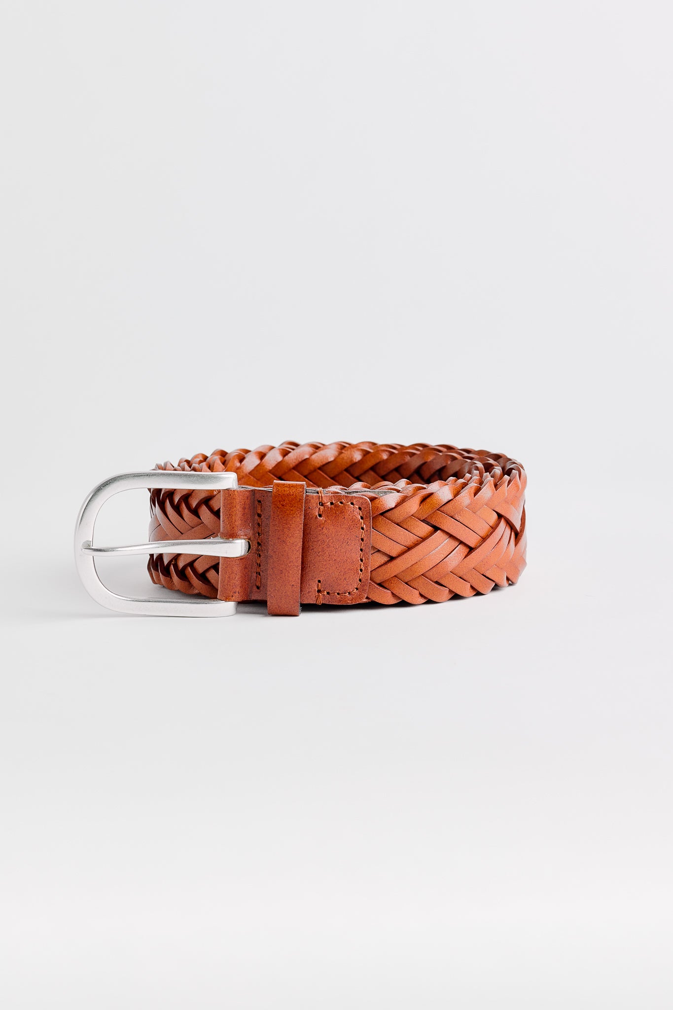 BRAIDED LEATHER BELT