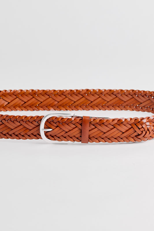BRAIDED LEATHER BELT