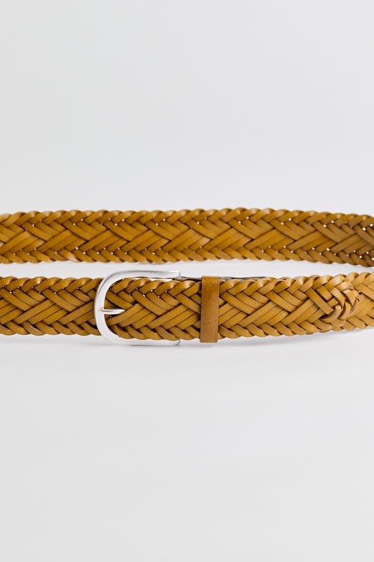 BRAIDED LEATHER BELT