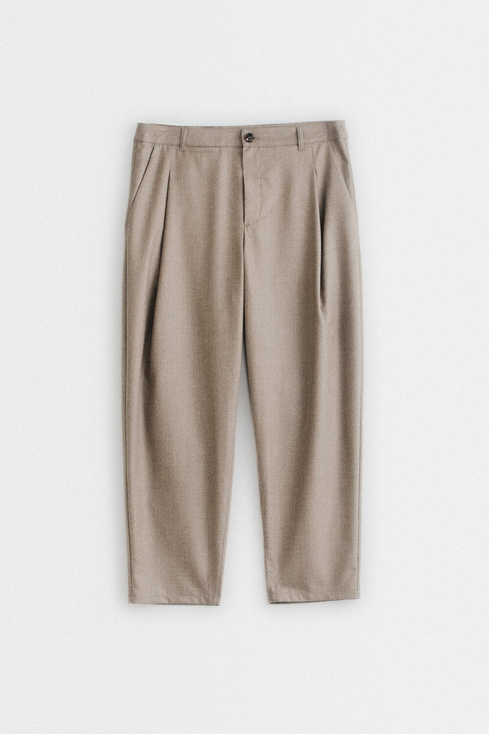 FOLDED WIDE TROUSERS