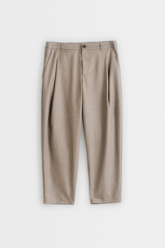 FOLDED WIDE TROUSERS