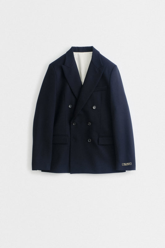 DOUBLE-BREASTED PEAK BLAZER