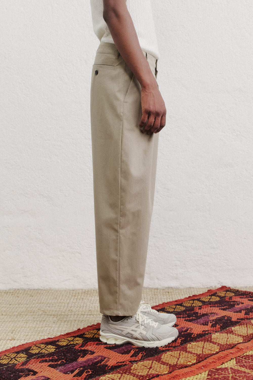 FOLDED WIDE TROUSERS