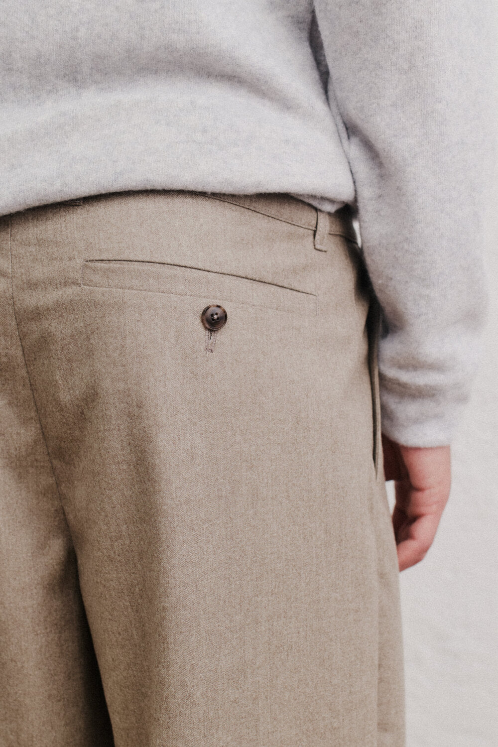 FOLDED WIDE TROUSERS