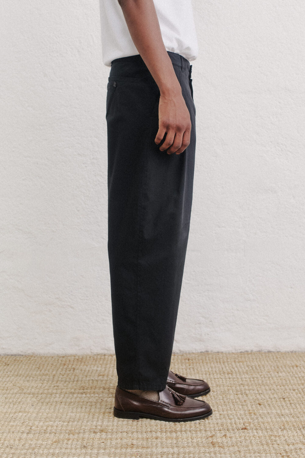 FOLDED WIDE TROUSERS