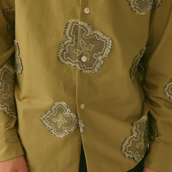 Derbin Shirt Moss Flower Meadow