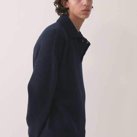 Palano Knit Polo Antique Navy