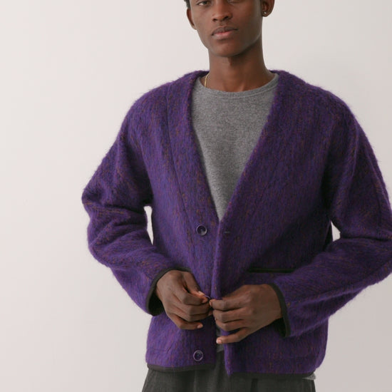 Kaan Cardigan Fuzzy Violet